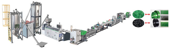 linha de produção plástica espessura da correia do controle do PLC 60kg/H de 0.6mm