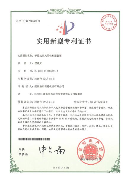 China Zhangjiagang Jinguan International Trade Co., Ltd. Certificações